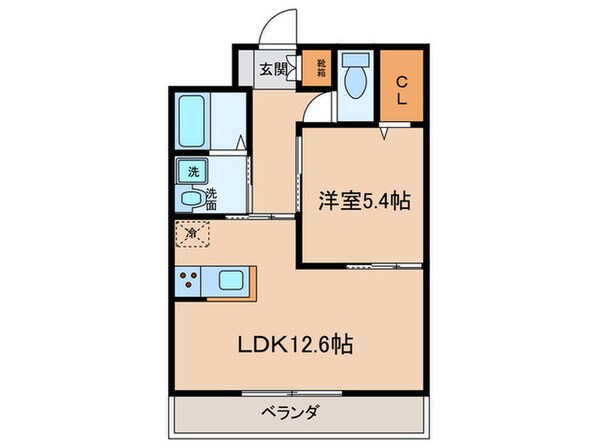 アザレア八田の物件間取画像